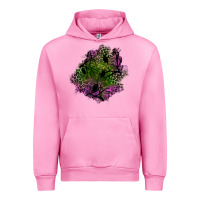 Fuchsia Pink halloween patch Urban Hoodie - BundleAndBundleShop