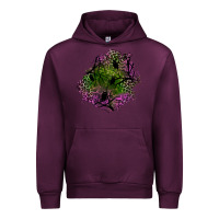 Mauve Wine halloween patch Urban Hoodie - BundleAndBundleShop