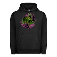 Pigment Black halloween patch Urban Hoodie - BundleAndBundleShop