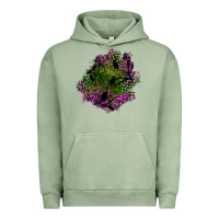 Pigment Oil Green halloween patch Urban Hoodie - BundleAndBundleShop