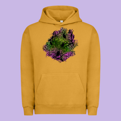 Halloween Patch Urban Hoodie Designed By Bundleandbundleshop