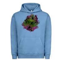 Pigment Pebble Blue halloween patch Urban Hoodie - BundleAndBundleShop
