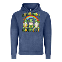 Vintage Denim lucky and i gnome it Vintage Hoodie - MaliasSmallBusiness