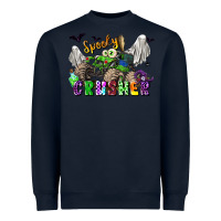 Navy spooky crusher monster truck Heavyweight Sweatshirt - LillyAllenDesigns