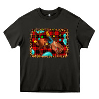 Asphalt Christmas rodeo cowboy Heavy Core Tee - JahusDesignShop