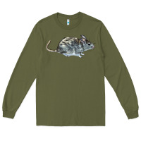 Army Green packrat aka, woodrat Long Sleeve Tee - LillyAllenDesigns