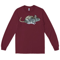 Burgundy packrat aka, woodrat Long Sleeve Tee - LillyAllenDesigns