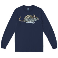 Navy packrat aka, woodrat Long Sleeve Tee - LillyAllenDesigns