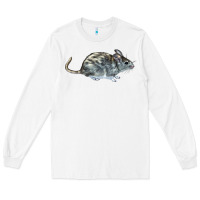 White packrat aka, woodrat Long Sleeve Tee - LillyAllenDesigns