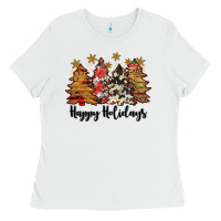 White happy holidays Ladies Tee - JahusDesignShop