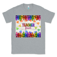Heather Grey teacher fuel Classic Tee - NancyCooperArtShop