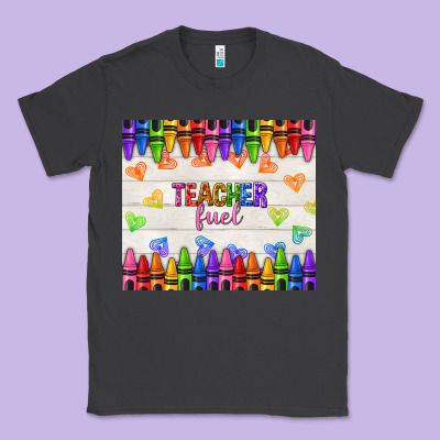 Teacher Fuel Classic Tee Designed By Nancycooperartshop