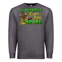 Charcoal Heather St. Patrick's know Jesus arose Premium Sweatshirt - CowGirlArtShop