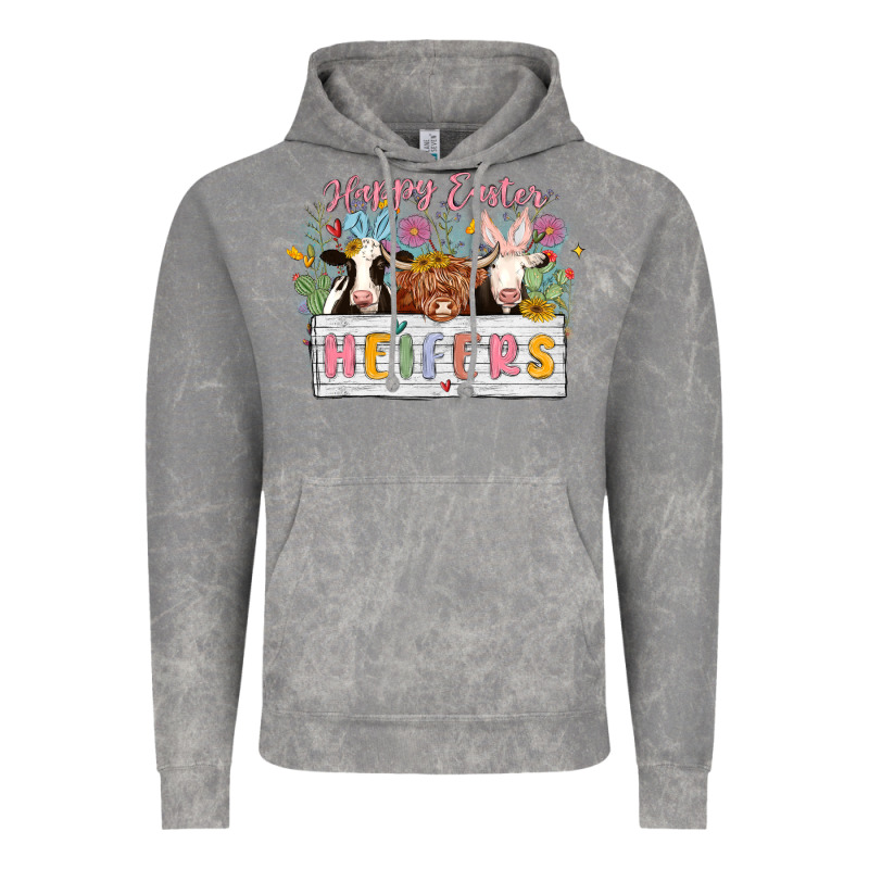 Happy Easter Heifers Vintage Hoodie by MaliasSmallBusiness | Teevron