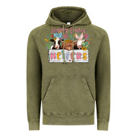 Vintage Olive happy easter heifers Vintage Hoodie - MaliasSmallBusiness