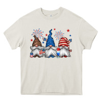 Cream 4th of july gnomes Heavy Core Tee - Jasminsmagicworld