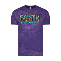 Cloud Purple faith can move mountains Vintage Tee - JahusDesignShop
