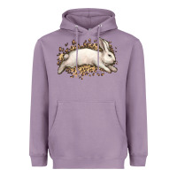 Lavender Bunny Rabbit leopard Easter Day Heavyweight Hoodie - HowdyJamesFarm