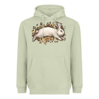 Matcha Bunny Rabbit leopard Easter Day Heavyweight Hoodie - HowdyJamesFarm