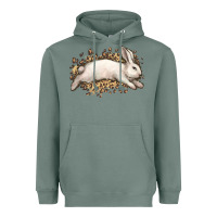 Sage Bunny Rabbit leopard Easter Day Heavyweight Hoodie - HowdyJamesFarm