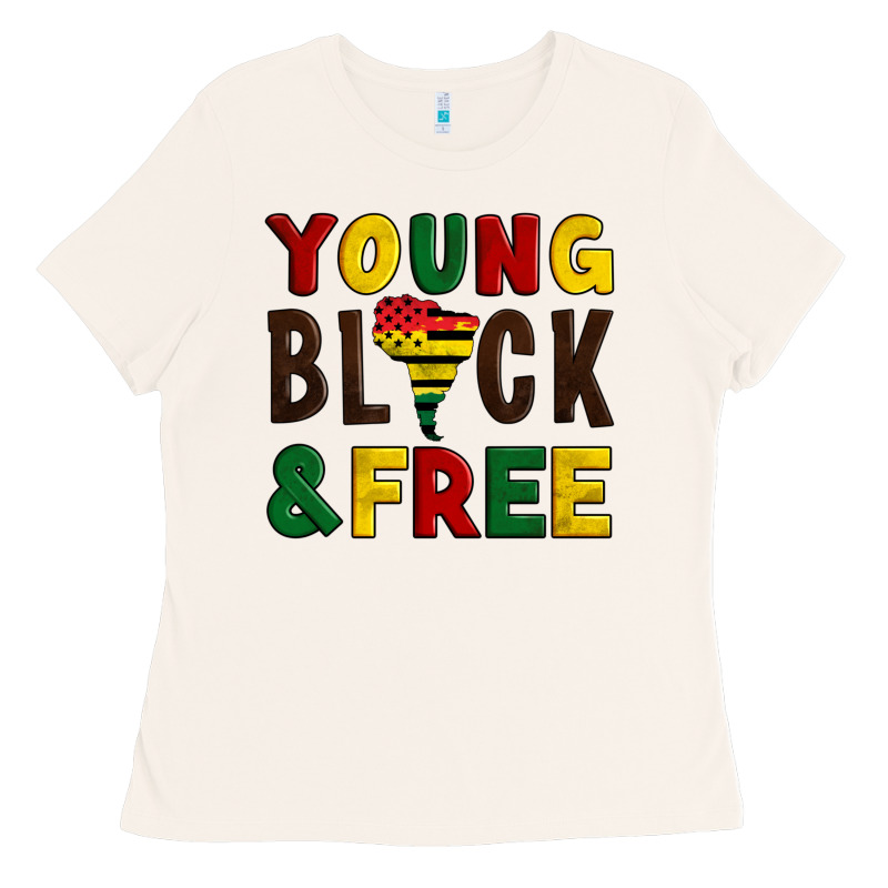 Young Black And Free Ladies Tee by Artiststas | Teevron