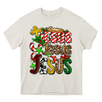 Cream jesus jesus jesus Heavy Core Tee - AdoDesignShop