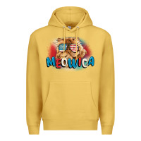 Antique Gold meowica 4th of july Premium Hoodie - CowGirlArtShop