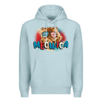 Blue Mist meowica 4th of july Premium Hoodie - CowGirlArtShop