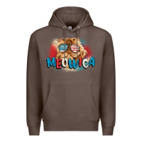 Coffee meowica 4th of july Premium Hoodie - CowGirlArtShop