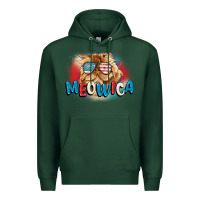 Sports Green meowica 4th of july Premium Hoodie - CowGirlArtShop