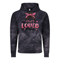 Cloud Black one loved mama messy bun Vintage Hoodie - MaliasSmallBusiness