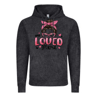 Vintage Black one loved mama messy bun Vintage Hoodie - MaliasSmallBusiness