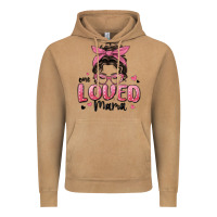 Vintage Camel one loved mama messy bun Vintage Hoodie - MaliasSmallBusiness