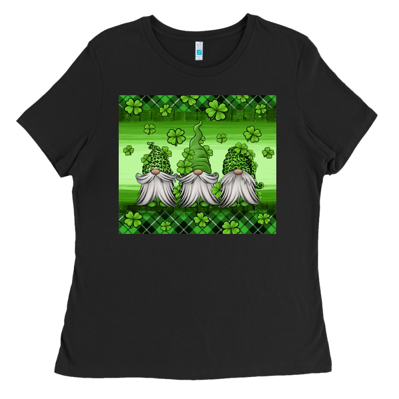St Patricks Gnomes Ladies Tee by Jasminsmagicworld | Teevron