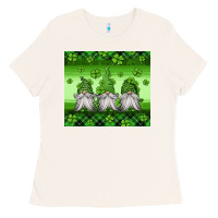 Bone st patricks gnomes Ladies Tee - Jasminsmagicworld