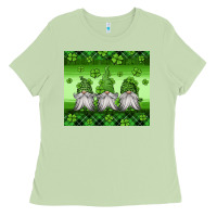 Matcha st patricks gnomes Ladies Tee - Jasminsmagicworld
