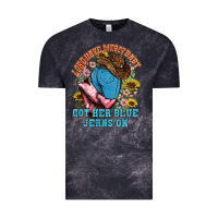 Cloud Black lord have mercy baby got her blue jeans on Vintage Tee - NancyCooperArtShop