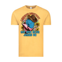 Vintage Mustard lord have mercy baby got her blue jeans on Vintage Tee - NancyCooperArtShop