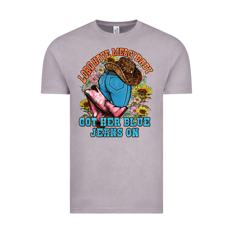 Lord Have Mercy Baby Got Her Blue Jeans On Vintage Tee by NancyCooperArtShop | Teevron