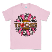 Bubblegum Pink western teacher sunflower Classic Tee - NancyCooperArtShop