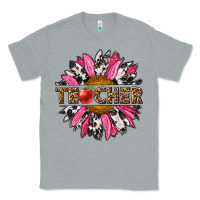 Heather Grey western teacher sunflower Classic Tee - NancyCooperArtShop