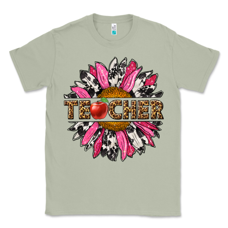 Western Teacher Sunflower Classic Tee by NancyCooperArtShop | Teevron