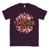 Plum western teacher sunflower Classic Tee - NancyCooperArtShop