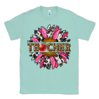 Seafoam western teacher sunflower Classic Tee - NancyCooperArtShop
