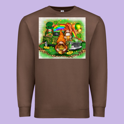 St. Patrick's Day Gnomies With Truck Tumbler Premium Sweatshirt Designed By Howdyjamesfarm
