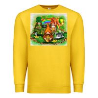 Lemon St. Patrick's Day gnomies with truck tumbler Premium Sweatshirt - HowdyJamesFarm