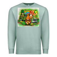 Seafoam St. Patrick's Day gnomies with truck tumbler Premium Sweatshirt - HowdyJamesFarm