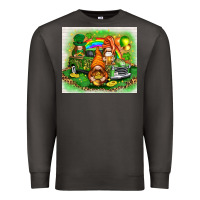 Smoke St. Patrick's Day gnomies with truck tumbler Premium Sweatshirt - HowdyJamesFarm