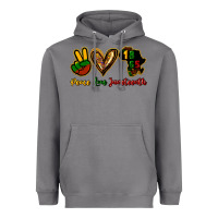 Storm Peace love Juneteenth Heavyweight Hoodie - HowdyJamesFarm
