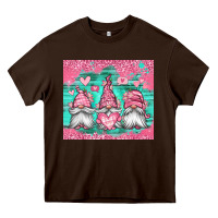 Chocolate Brown valentines day gnomes Heavy Core Tee - Jasminsmagicworld